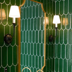 Fabric Cone Wall Light – E14 – Classic – Brass & Fabric