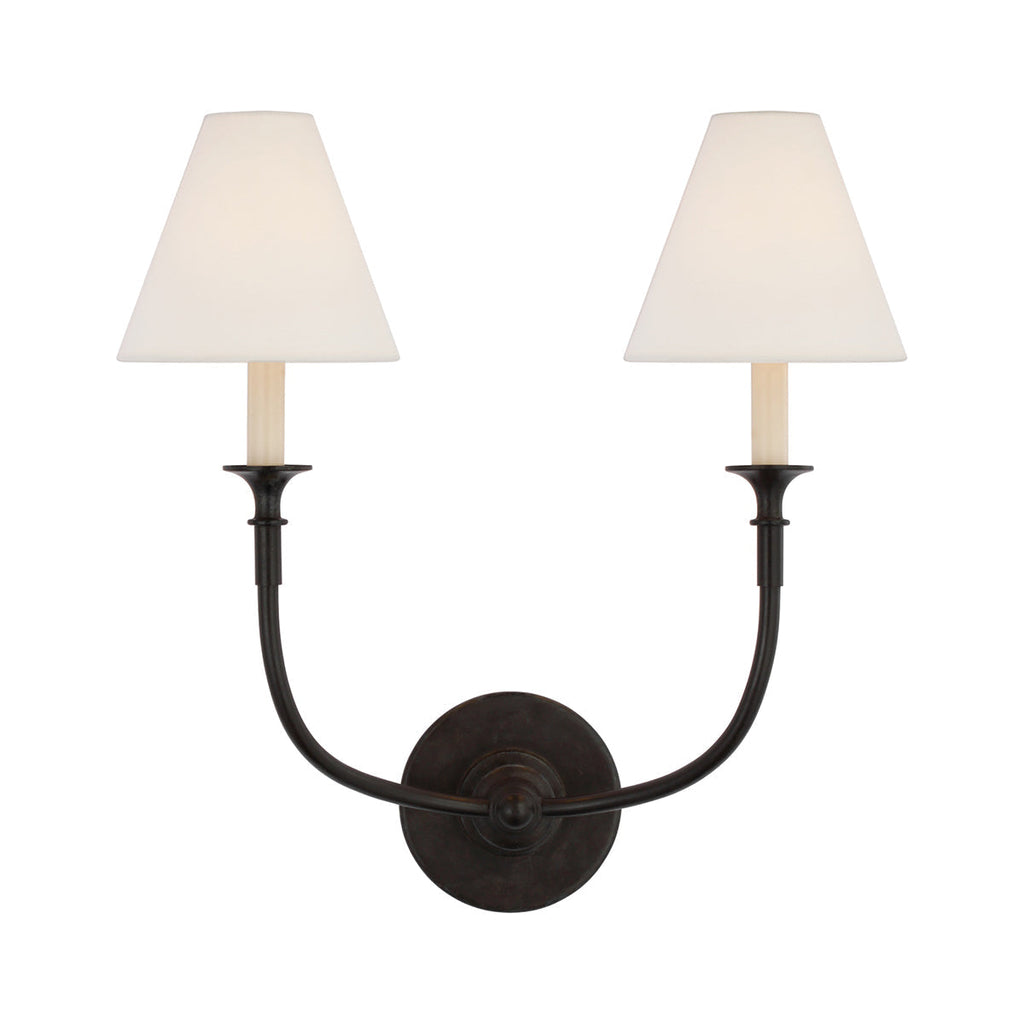 Fabric Cone Wall Light – E14 – Classic – Brass & Fabric