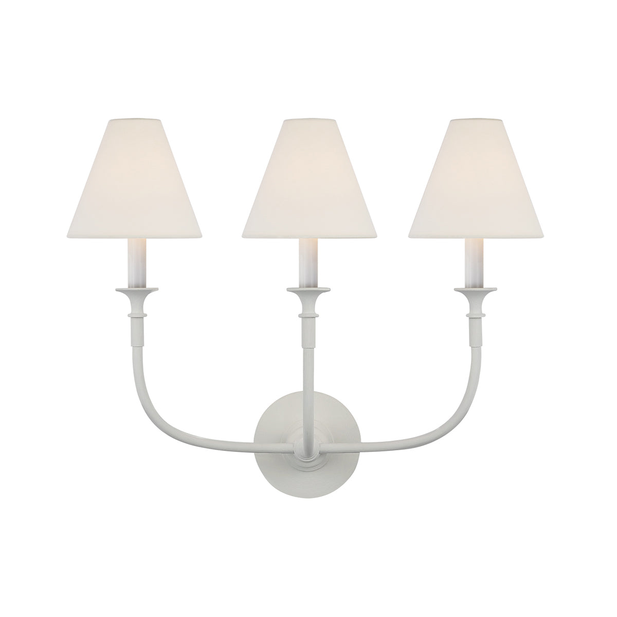 Fabric Cone Wall Light – E14 – Classic – Brass & Fabric