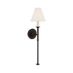 Fabric Cone Wall Light – E14 – Classic – Brass & Fabric