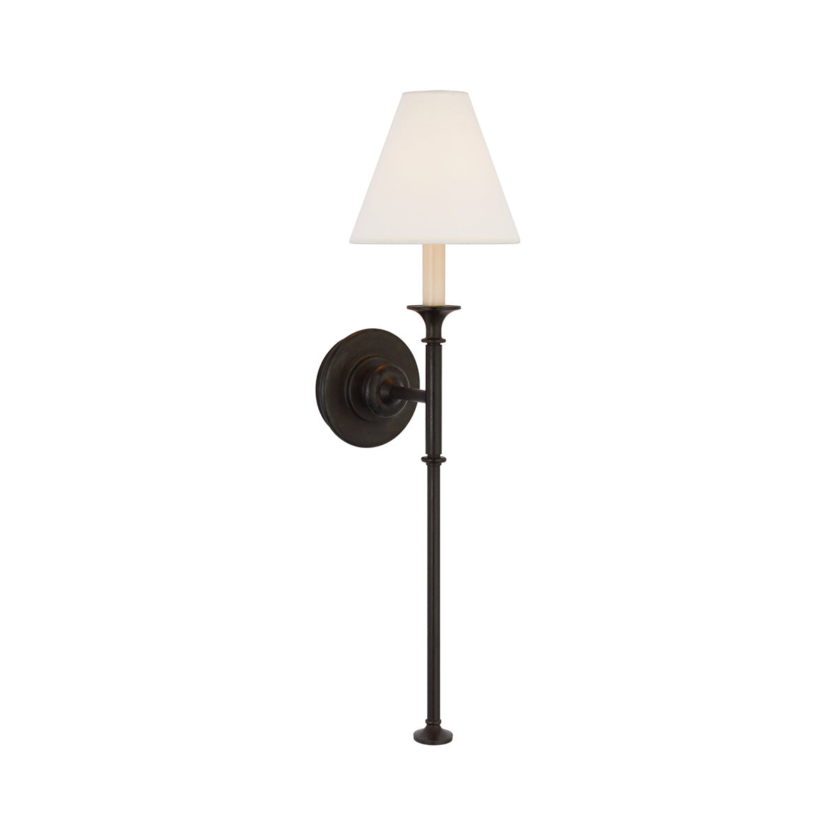 Fabric Cone Wall Light – E14 – Classic – Brass & Fabric
