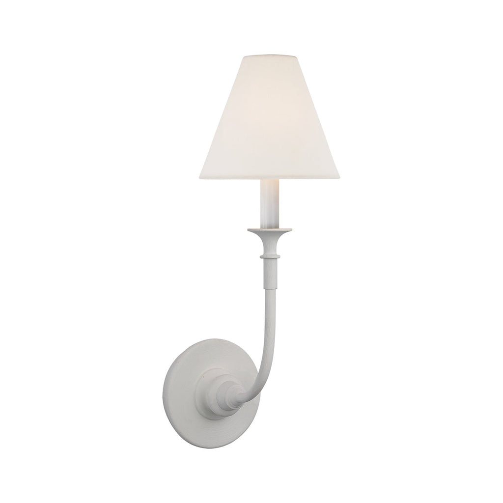 Fabric Cone Wall Light – E14 – Classic – Brass & Fabric
