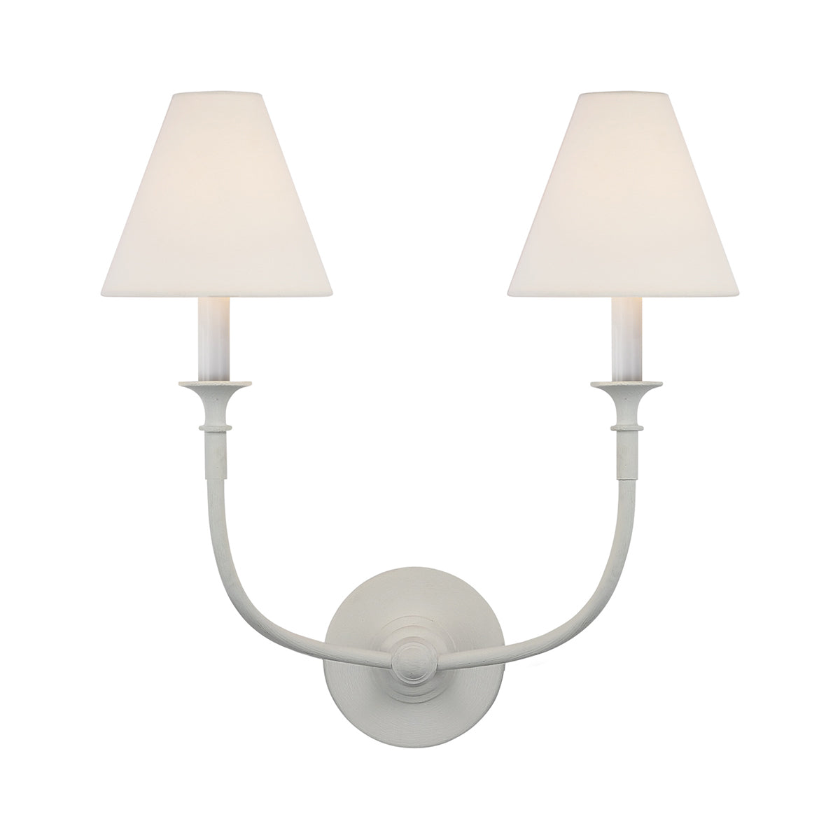 Fabric Cone Wall Light – E14 – Classic – Brass & Fabric
