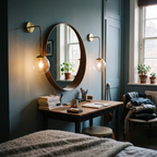 Glass Ball Wall Light Vintage pair styled in interior - Valentina