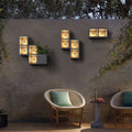 Glass Cube Outdoor Wall Light – LED – Modern – Metal & Glass – Black