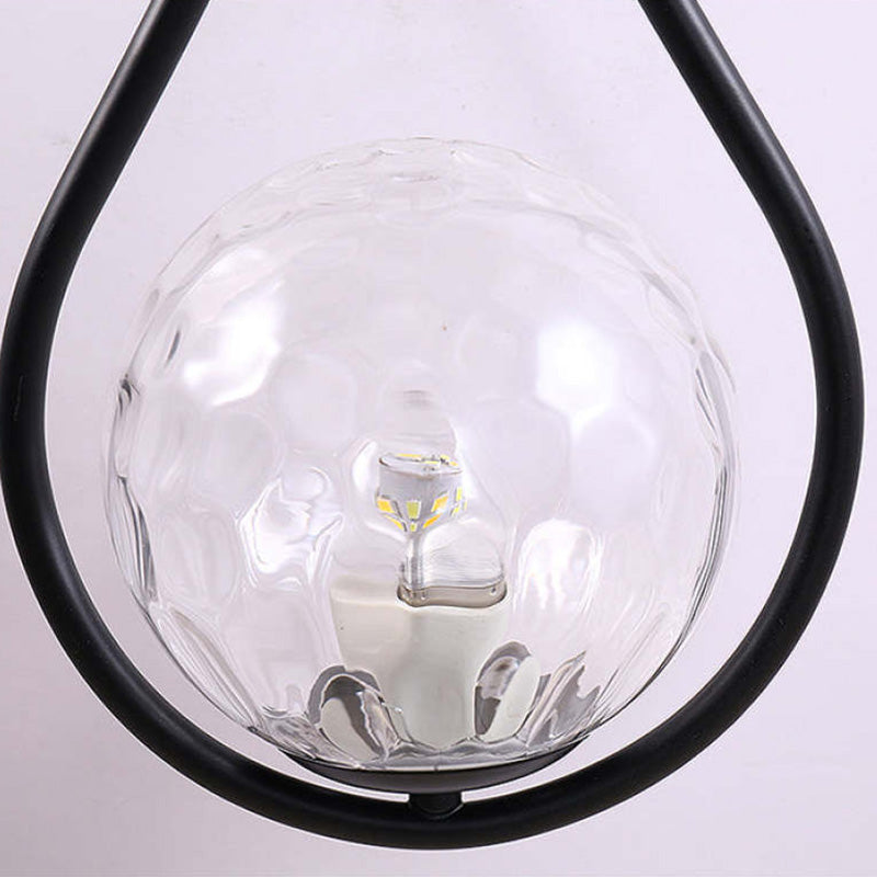 Glass Drop Wall Light – G9 LED Included – Contemporary – Metal & Glass