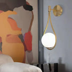 Glass Drop Wall Light – G9 LED Included – Contemporary – Metal & Glass