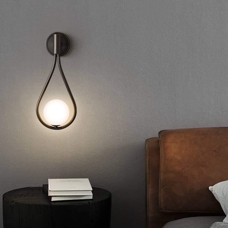 Glass Drop Wall Light – G9 LED Included – Contemporary – Metal & Glass