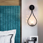 Glass Drop Wall Light – G9 LED Included – Contemporary – Metal & Glass