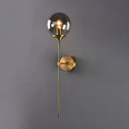 Glass Globe Wall Light – E27 LED Included – Modern – Metal & Glass