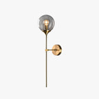 Glass Globe Wall Light – E27 LED Included – Modern – Metal & Glass