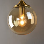 Glass Globe Wall Light – E27 LED Included – Modern – Metal & Glass