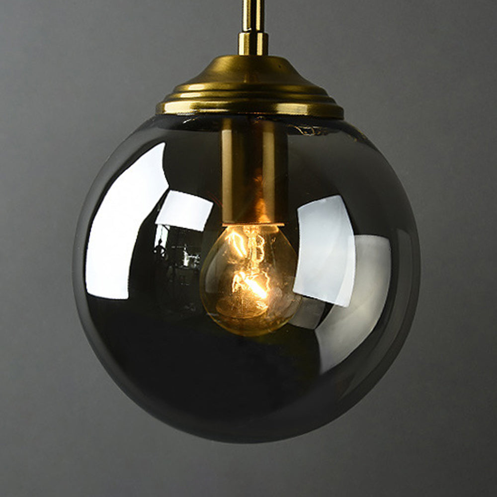 Glass Globe Wall Light – E27 LED Included – Modern – Metal & Glass