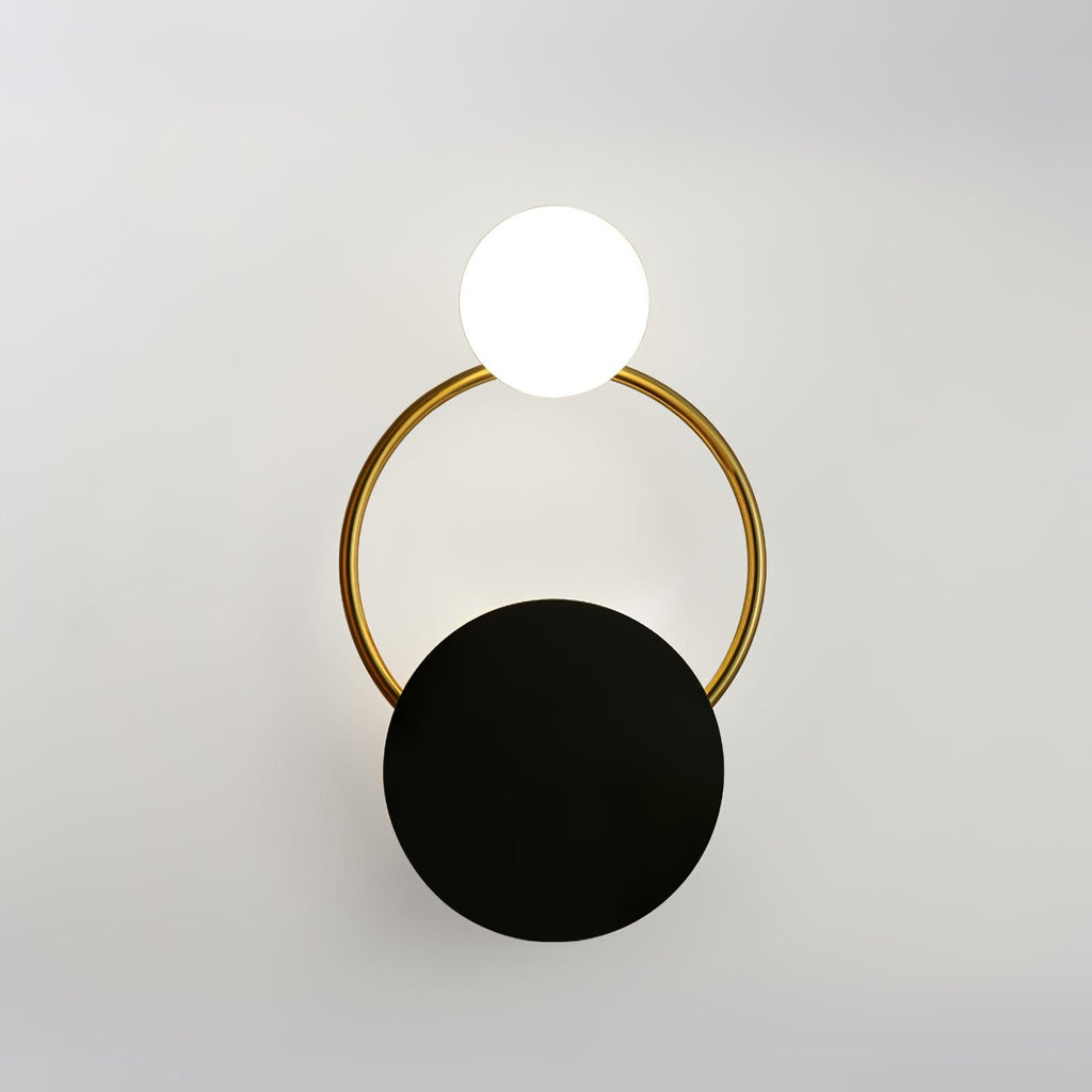 Glass Ring Wall Light – G4 LED Included – Contemporary – Metal & Glass