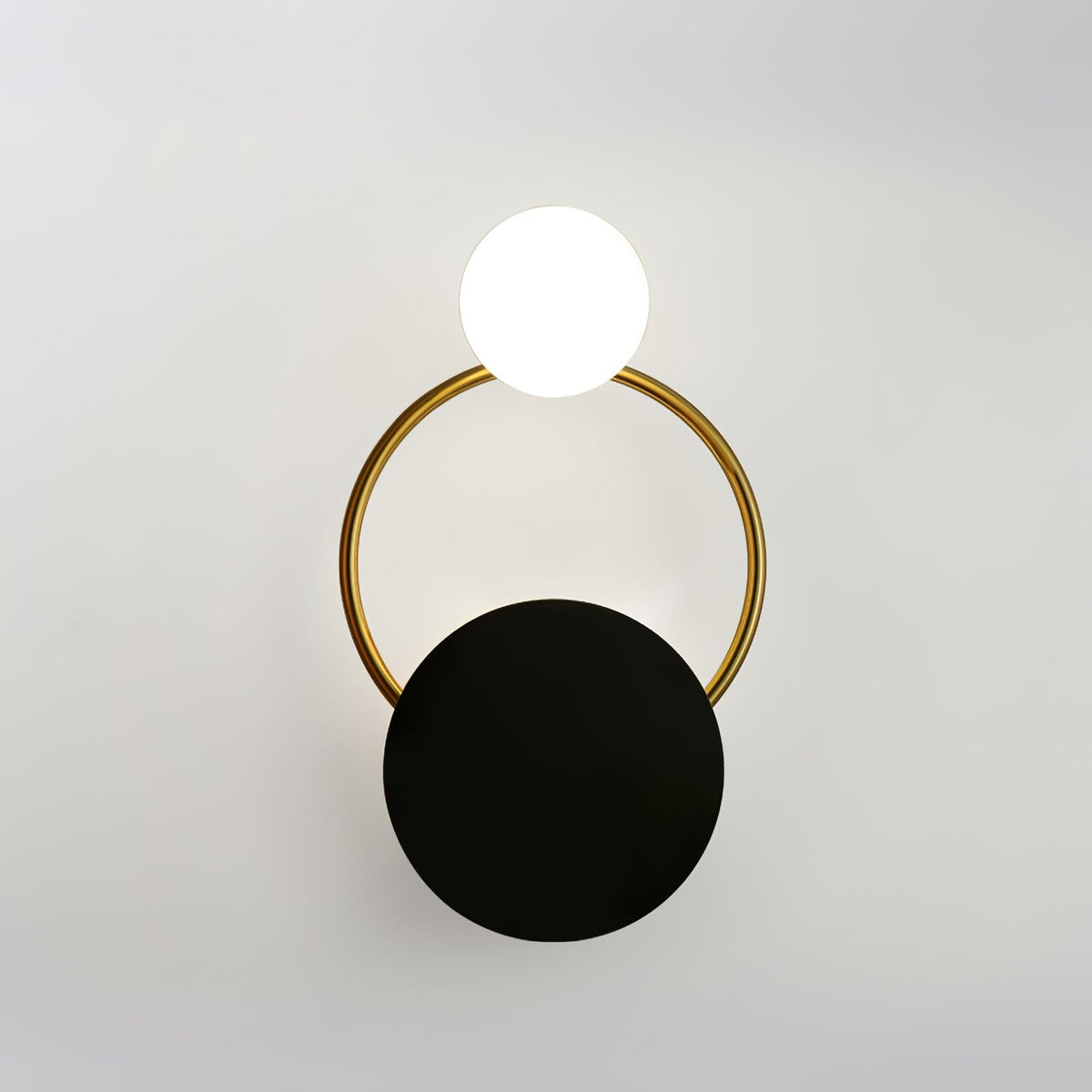 Glass Ring Wall Light – G4 LED Included – Contemporary – Metal & Glass