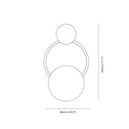 Glass Ring Wall Light – G4 LED Included – Contemporary – Metal & Glass