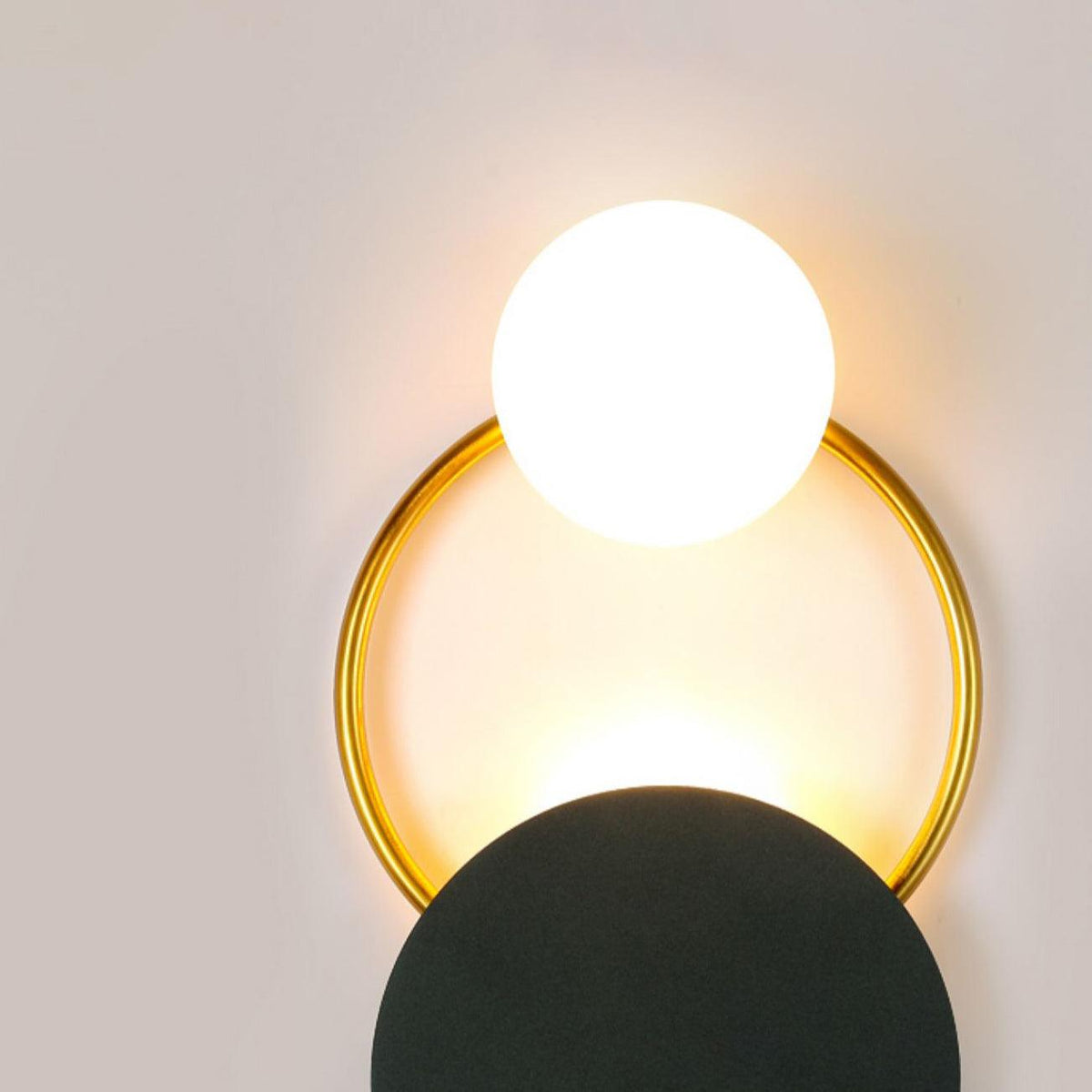 Glass Ring Wall Light – G4 LED Included – Contemporary – Metal & Glass