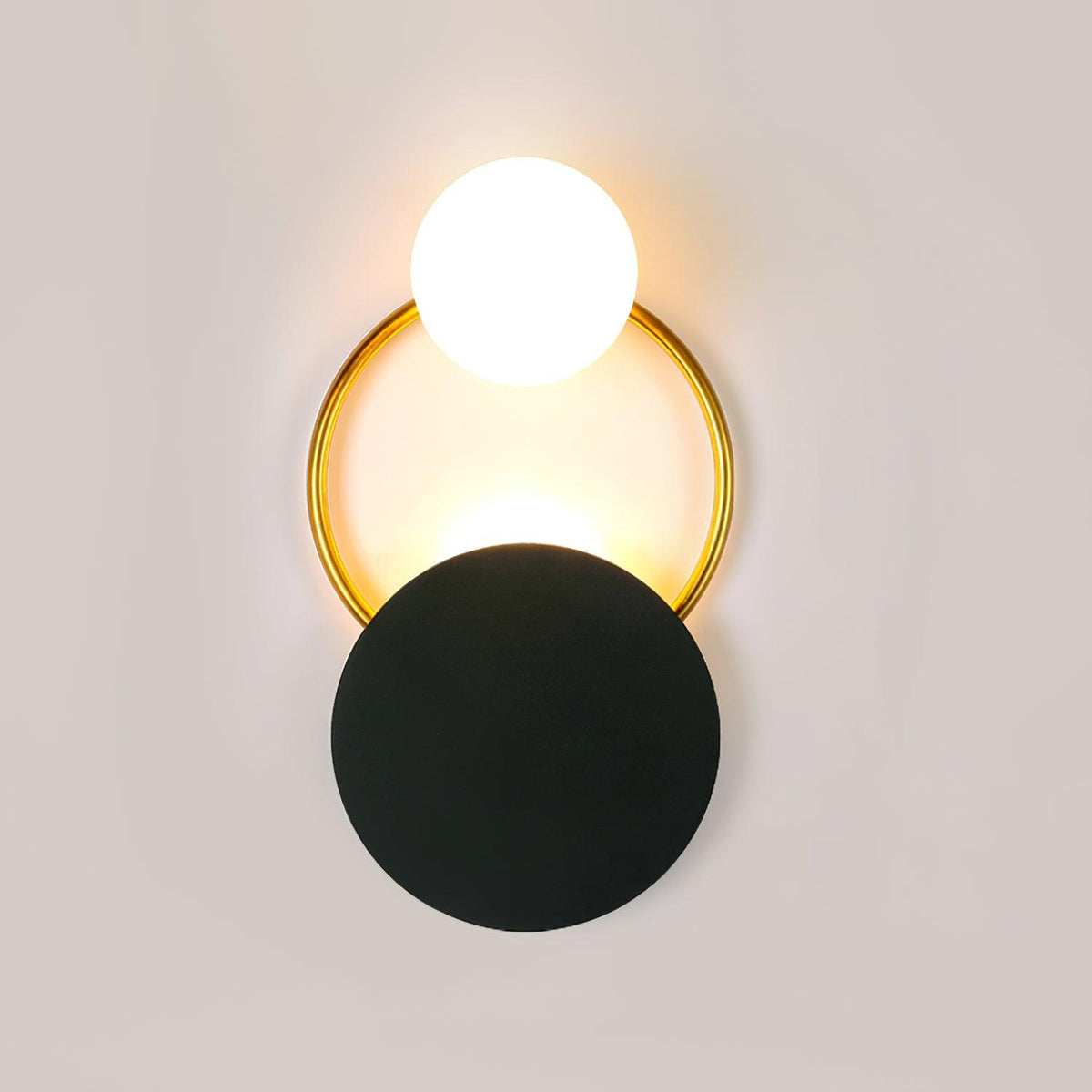 Glass Ring Wall Light – G4 LED Included – Contemporary – Metal & Glass