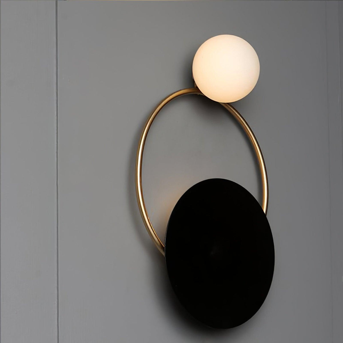Glass Ring Wall Light – G4 LED Included – Contemporary – Metal & Glass