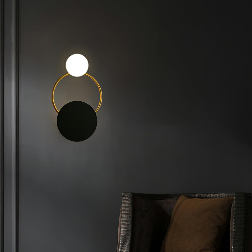 Glass Ring Wall Light – G4 LED Included – Contemporary – Metal & Glass