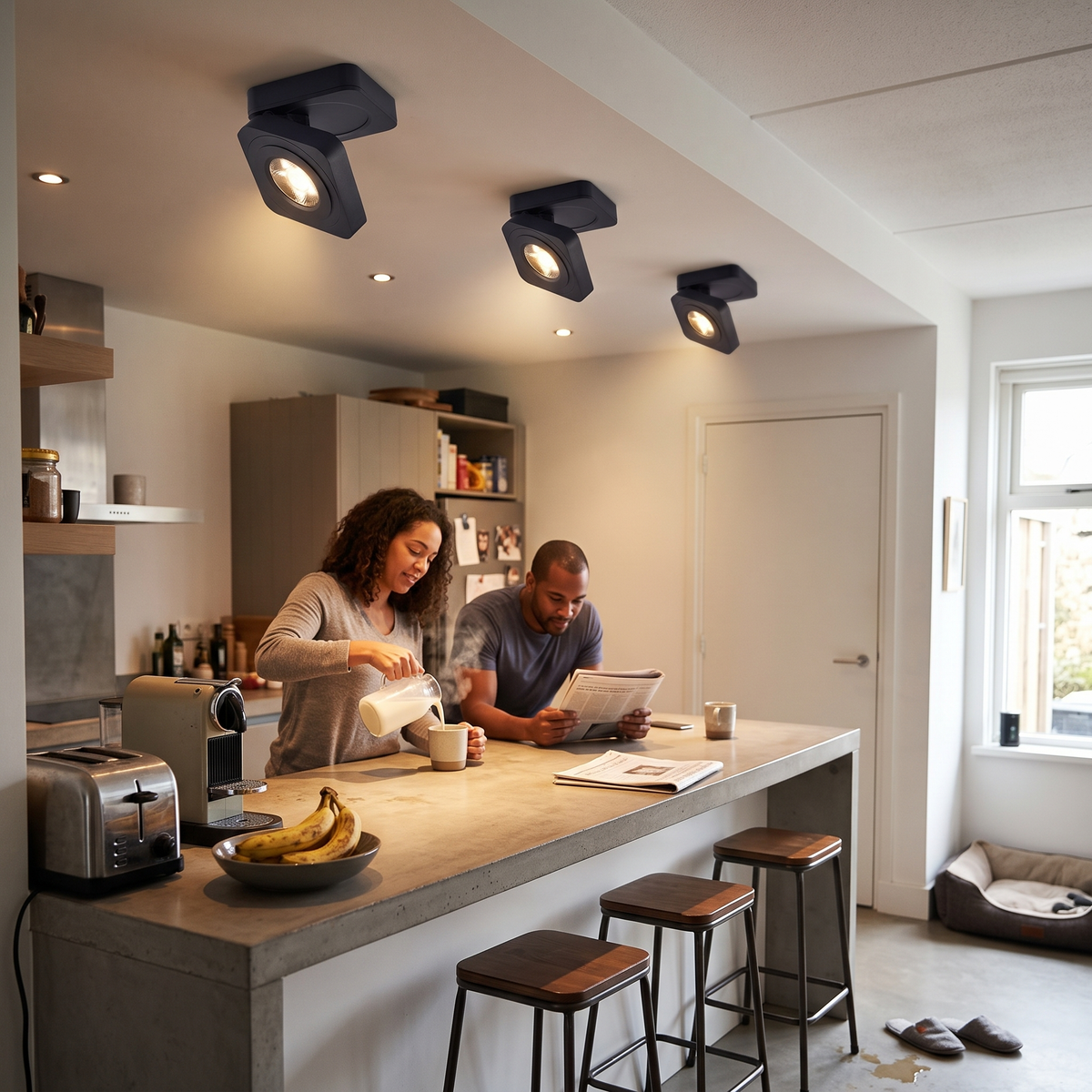 Adjustable Ceiling Spotlight LED above kitchen island - Arisha