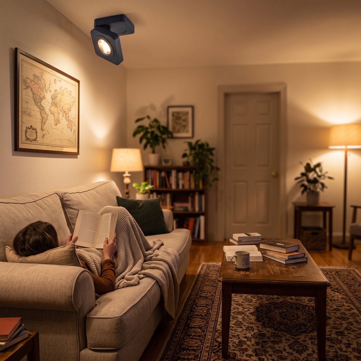 Adjustable Ceiling Spotlight LED in living room - Arisha