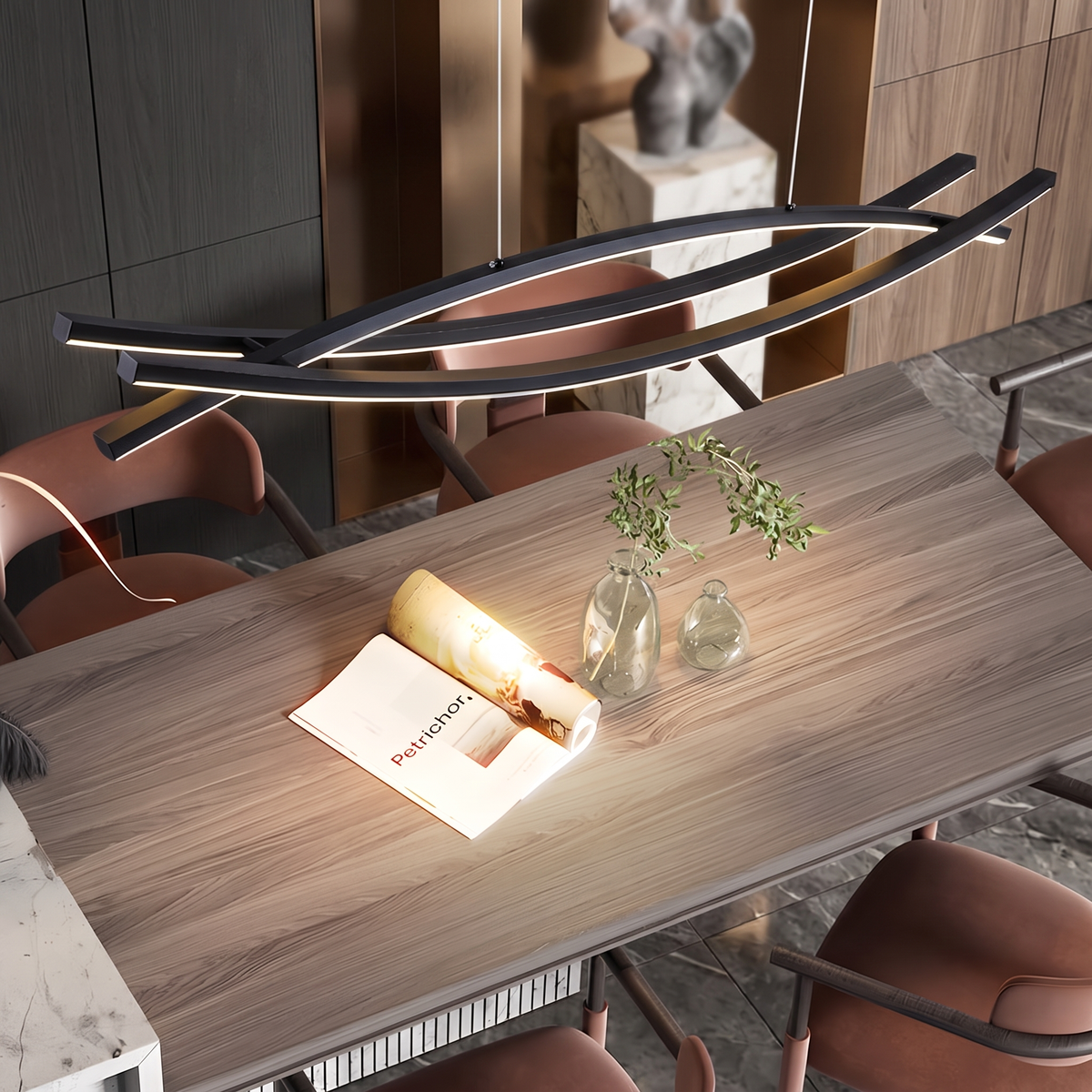 LED Linear Pendant Light – Integrated LED – Modern