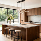 LED Linear Pendant Light – Integrated LED – Modern – Metal & Silicone