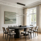 LED Linear Pendant Light – Integrated LED – Modern – Metal & Silicone