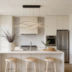 LED Linear Pendant Light – Integrated LED – Modern – Metal & Silicone