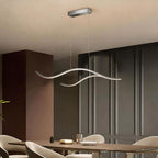 LED Linear Pendant Light – Integrated LED – Modern – Metal & Silicone
