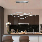 LED Linear Pendant Light – Integrated LED – Modern – Metal & Silicone