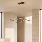 LED Linear Pendant Light – Integrated LED – Modern – Metal & Silicone