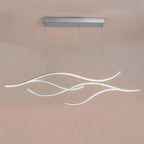 LED Linear Pendant Light – Integrated LED – Modern – Metal & Silicone