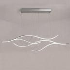 LED Linear Pendant Light – Integrated LED – Modern – Metal & Silicone