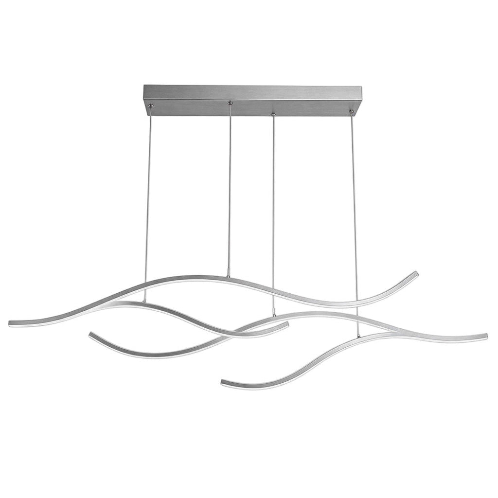 LED Linear Pendant Light – Integrated LED – Modern – Metal & Silicone