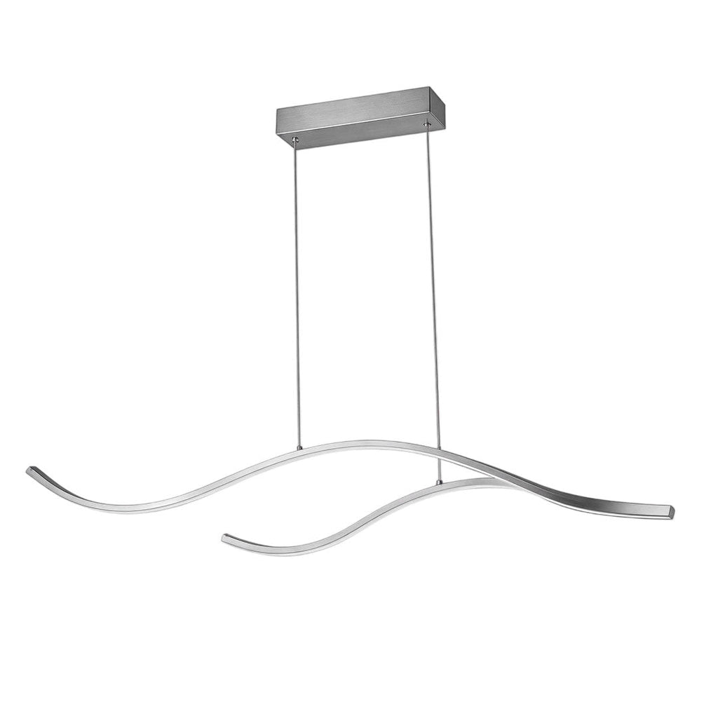 LED Linear Pendant Light – Integrated LED – Modern – Metal & Silicone