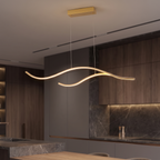 LED Linear Pendant Light – Integrated LED – Modern – Metal & Silicone