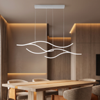 LED Linear Pendant Light – Integrated LED – Modern – Metal & Silicone