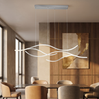 LED Linear Pendant Light – Integrated LED – Modern – Metal & Silicone