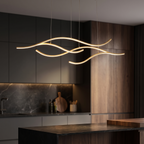 LED Linear Pendant Light – Integrated LED – Modern – Metal & Silicone