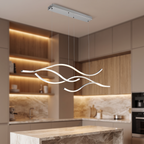LED Linear Pendant Light – Integrated LED – Modern – Metal & Silicone