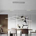 LED Linear Pendant Light – Integrated LED – Modern – Metal & Silicone