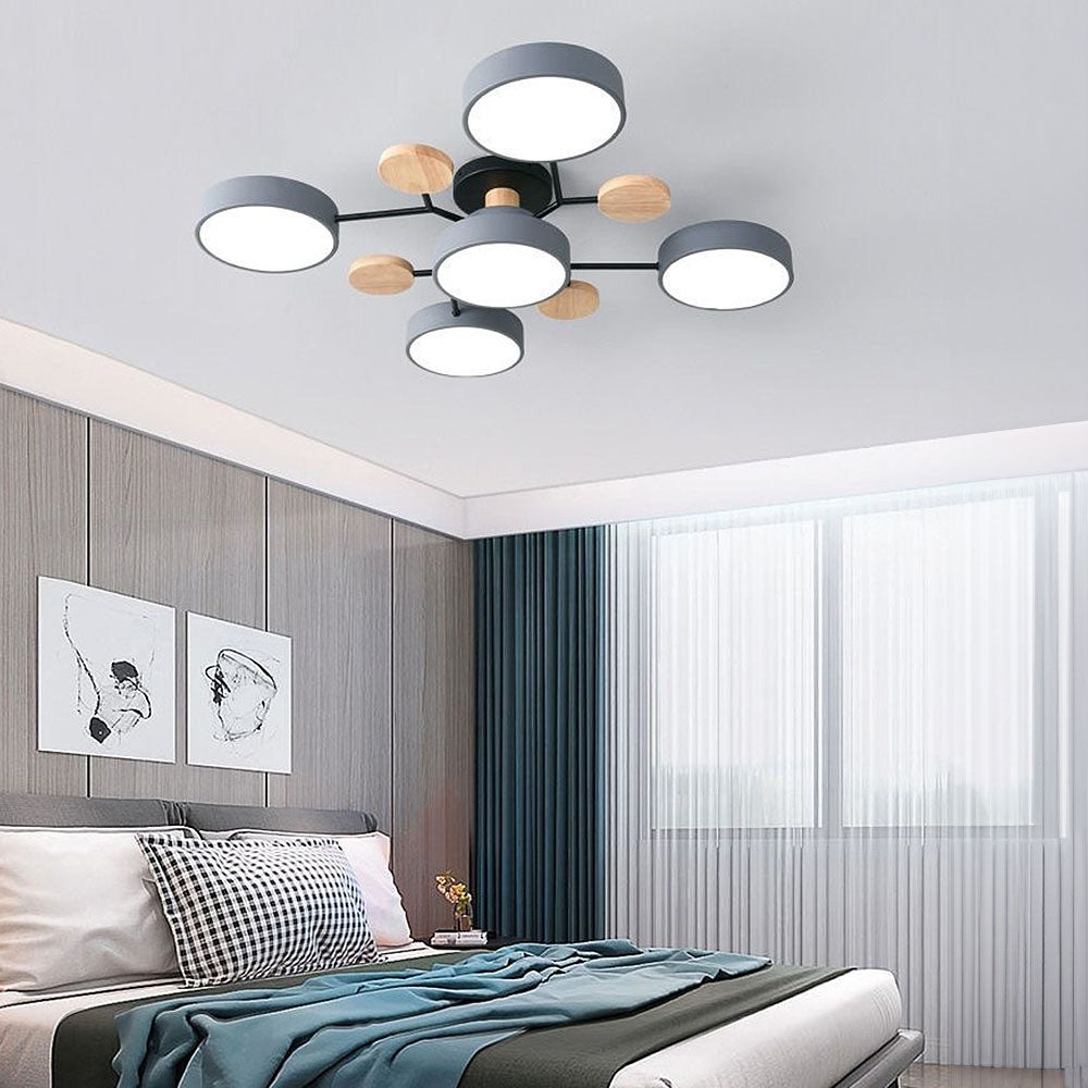 LED Ring Ceiling Light – Integrated LED – Modern – Iron & Acrylic