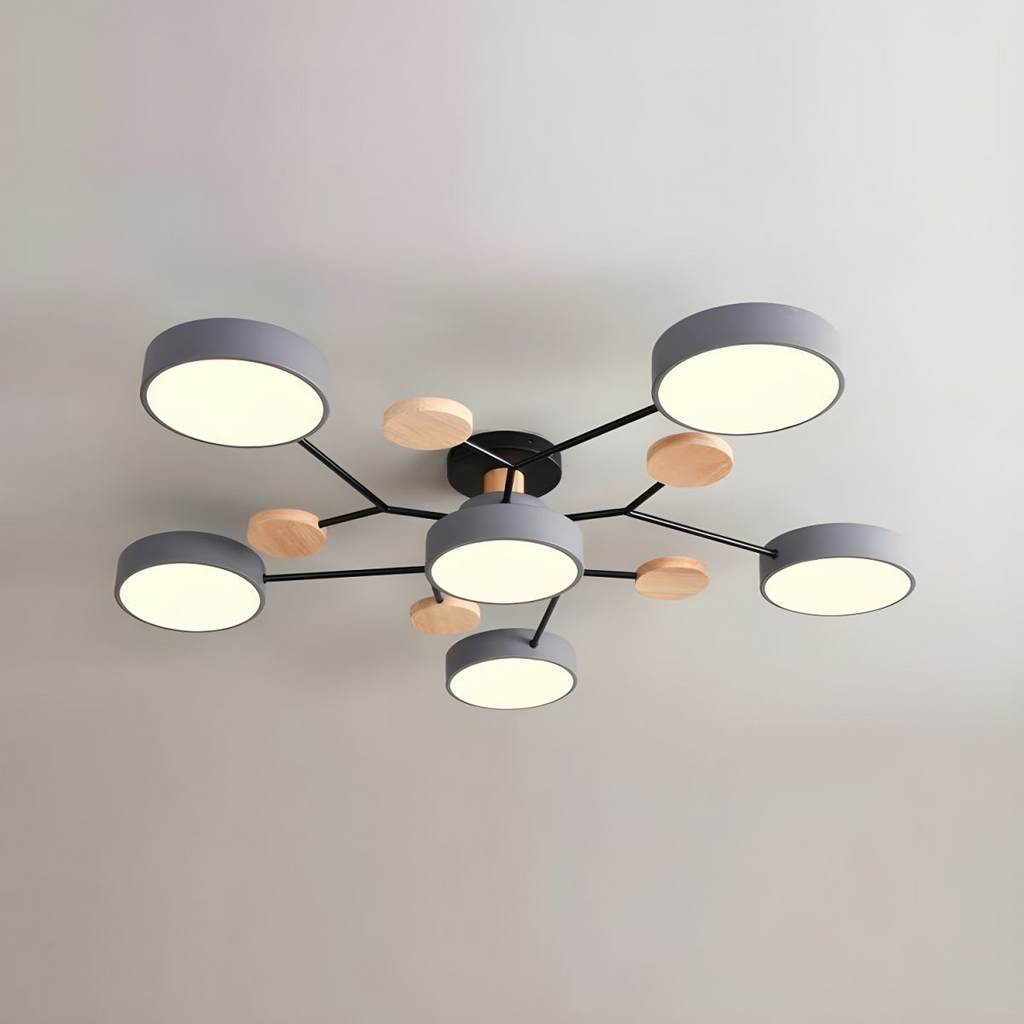 LED Ring Ceiling Light – Integrated LED – Modern – Iron & Acrylic