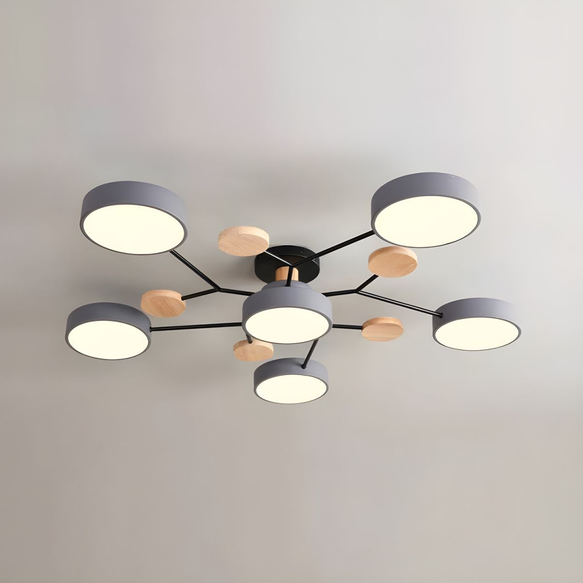 LED Ring Ceiling Light – Integrated LED – Modern – Iron & Acrylic