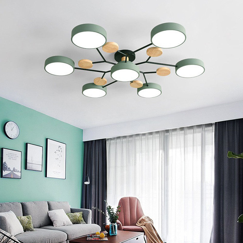 LED Ring Ceiling Light – Integrated LED – Modern – Iron & Acrylic
