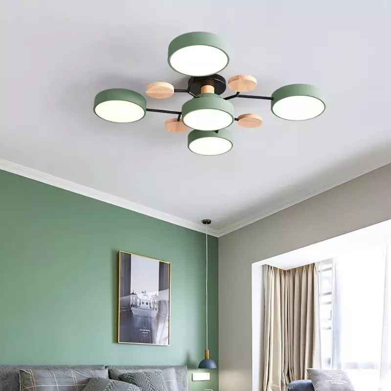 LED Ring Ceiling Light – Integrated LED – Modern – Iron & Acrylic