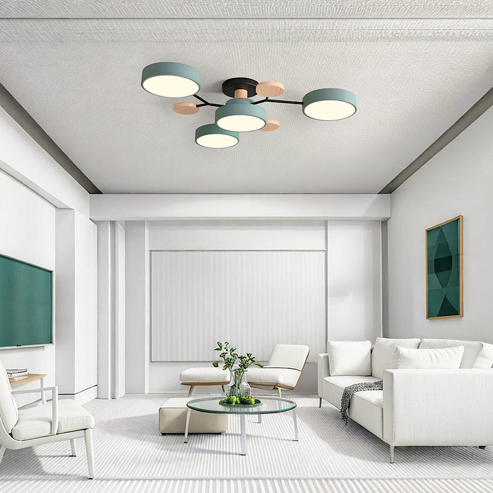LED Ring Ceiling Light – Integrated LED – Modern – Iron & Acrylic