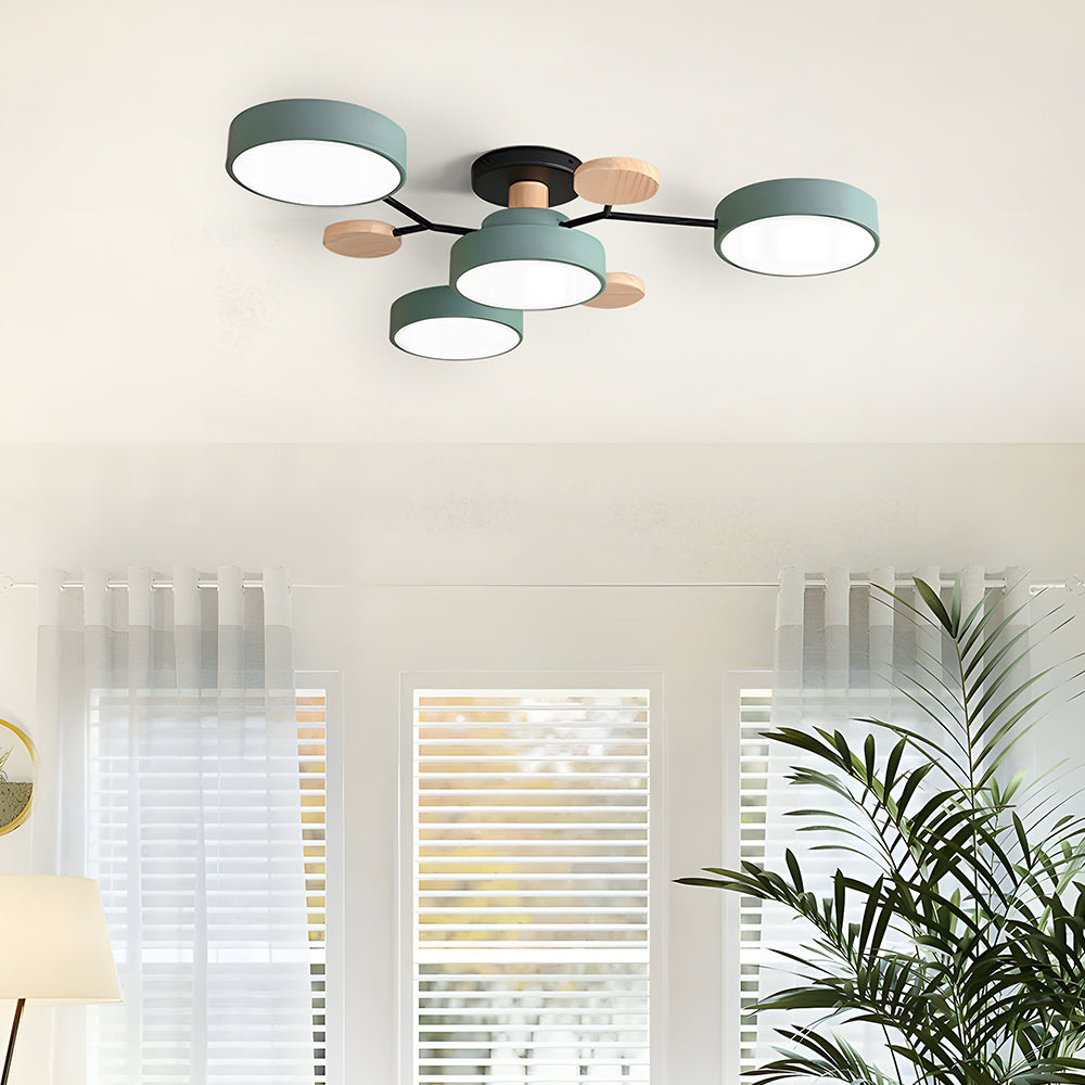LED Ring Ceiling Light – Integrated LED – Modern – Iron & Acrylic